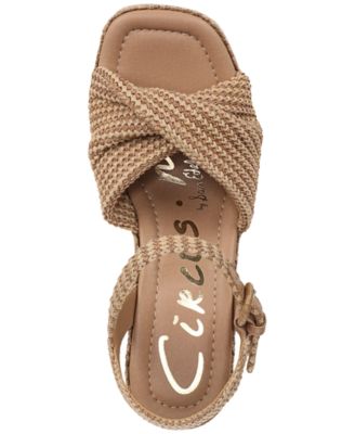 Women's Joanne Platform Raffia Wedge Sandals