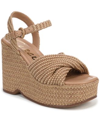 Women's Joanne Platform Raffia Wedge Sandals
