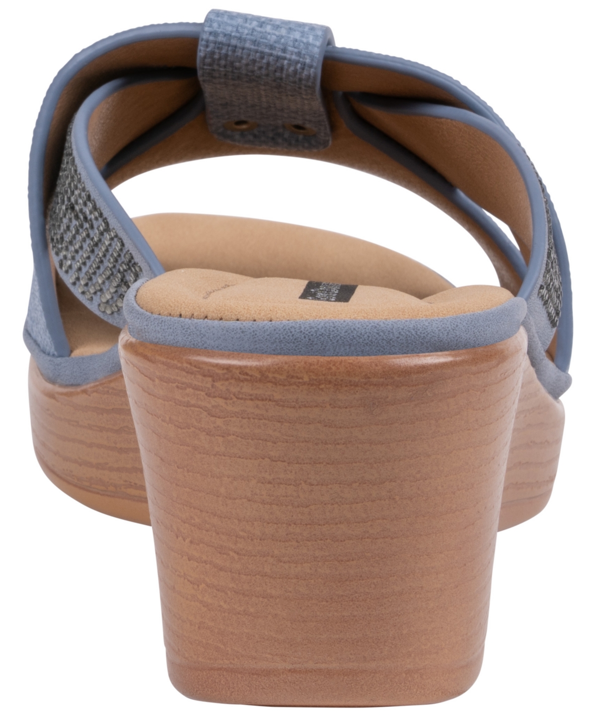 Gc Shoes Women's Selva Embellished Round Toe Wedge Sandals