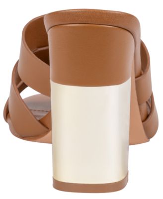 Women's Verona Metal Accent Block Heel Dress Sandals