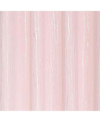 Iceland Metallic Premium Blackout Grommet Curtain Panel 54" X 84" Blush