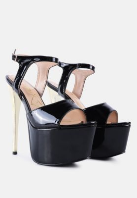 Womens Bewitch Ultra High Heeled Ankle Strap Sandals