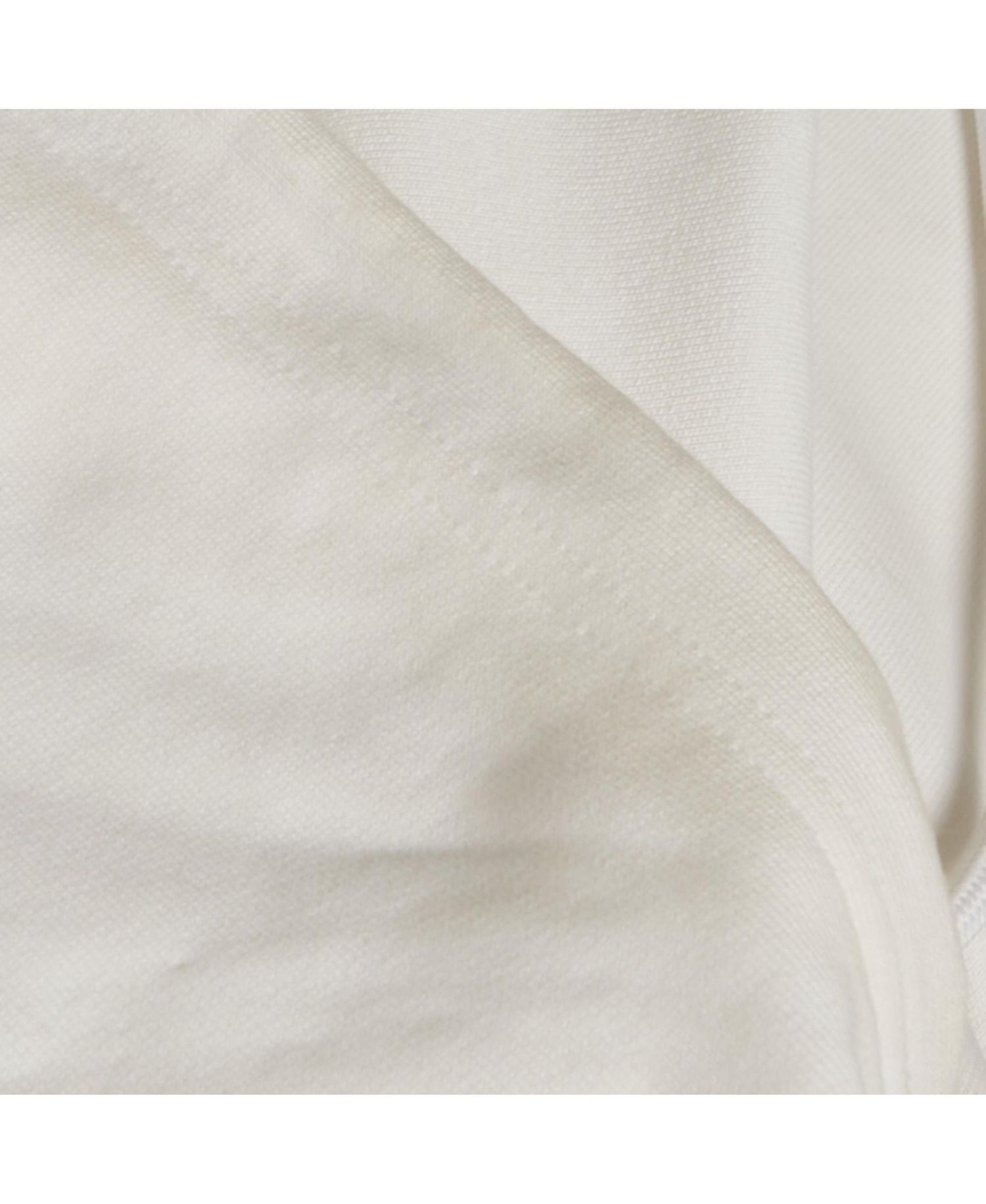Men's White Logo Print Cotton Oversize Hoodie