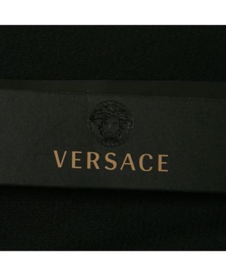 Men's Black Medusa Head Printed Cotton Knit Pullover