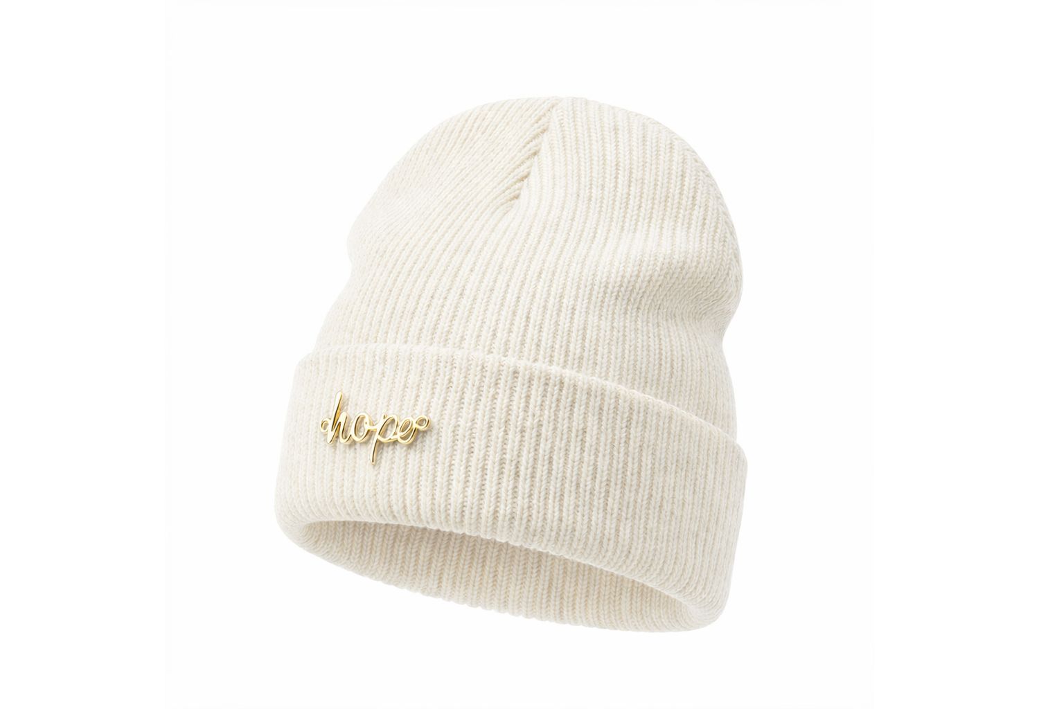Women's Classic Ribbed Knit Beanie - Ivory