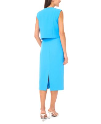 Women's Shoulder Pad Cropped Boxy Vest Top