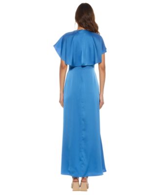 Women's Danica Crewneck Flutter Sleeve Cap Midi Dress
