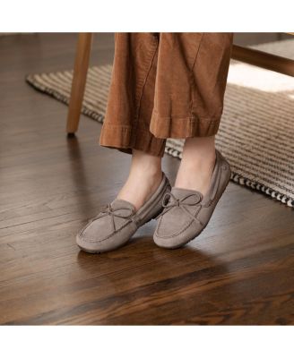 Women's Suede Loafer Moc Flats
