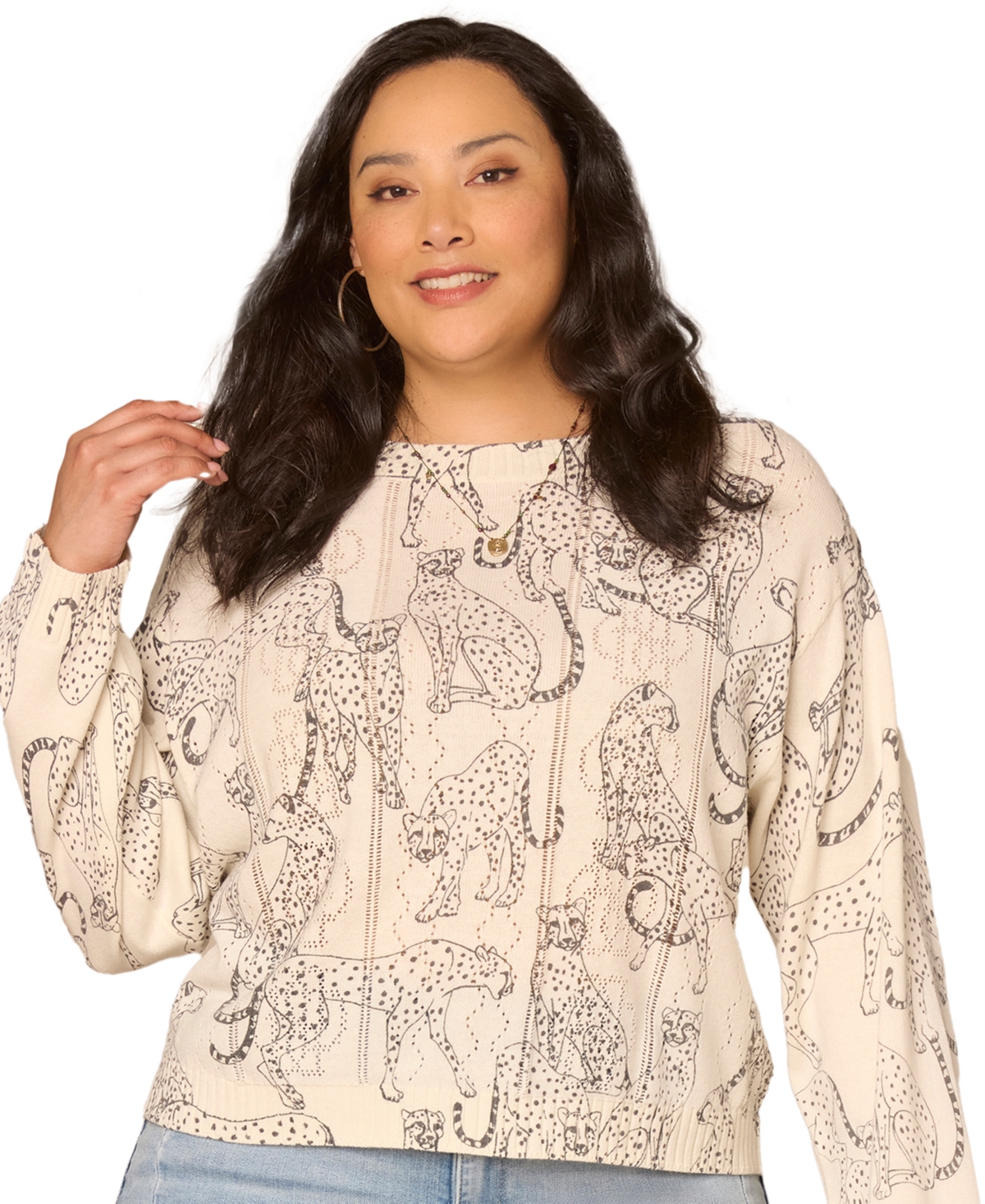 Democracy Plus Long-Straight Sleeve Sweater