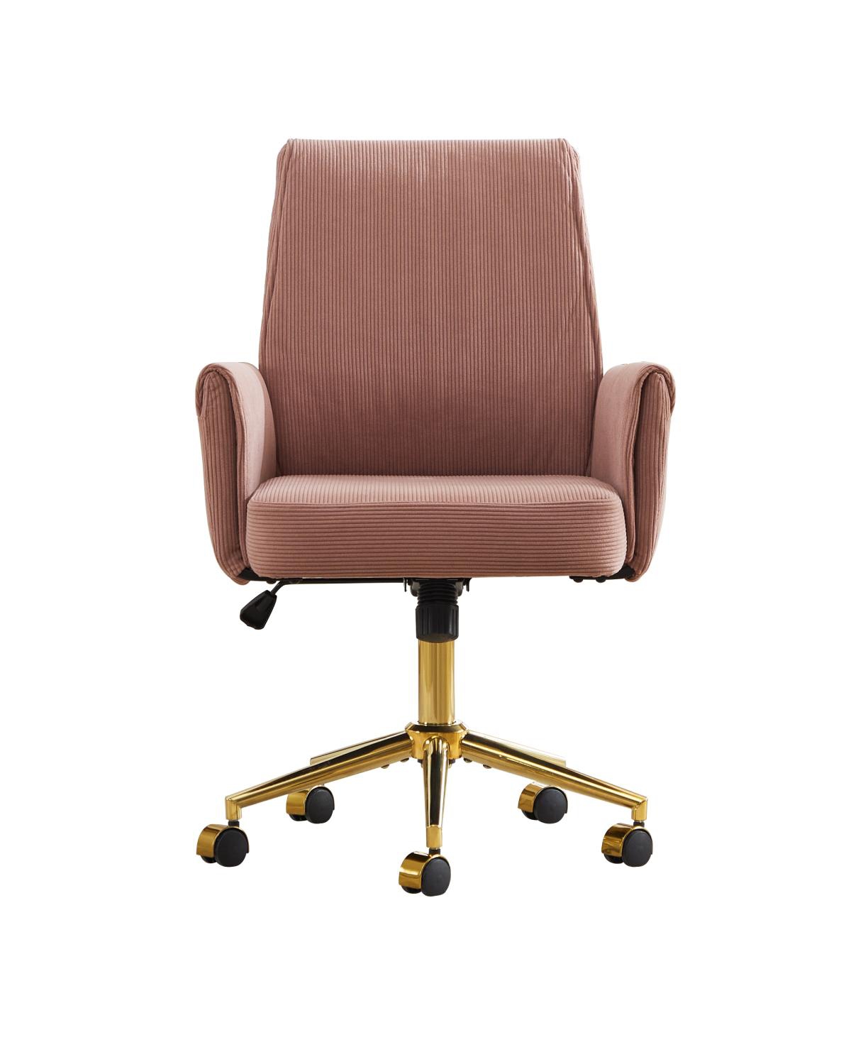 Streamdale Furniture Mid-back office chair, striped fabric, ergonomic design