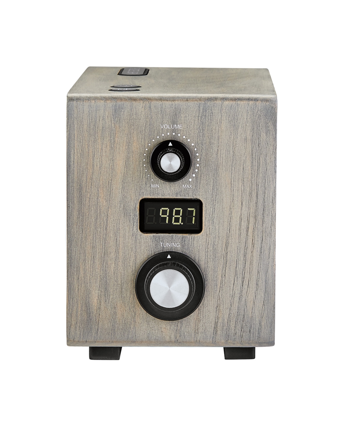 Bulova Clocks Precision Tone Silver Clock Radio