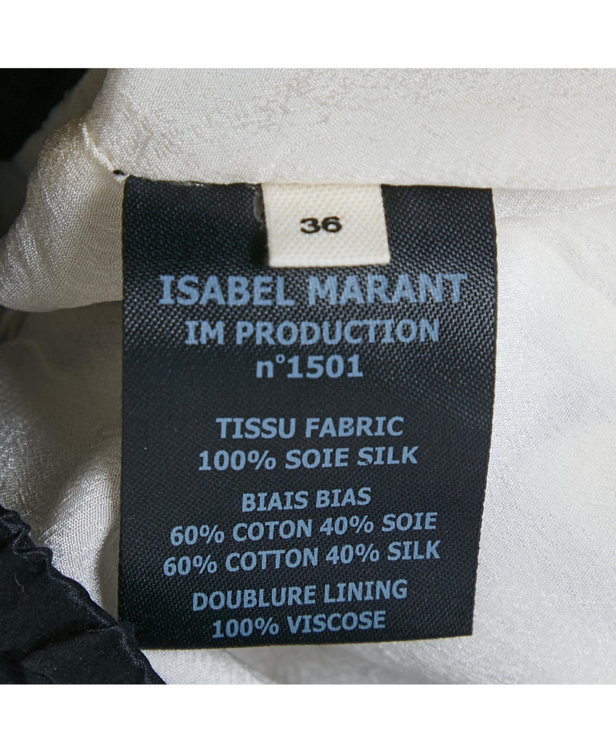 Pre-Owned Isabel Marant Women's Etoile White Windowpane Silk Skirt