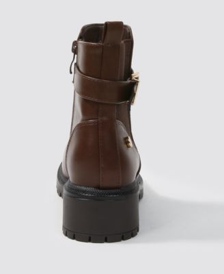 Shane Chelsea Booties with Buckled Strap Detail