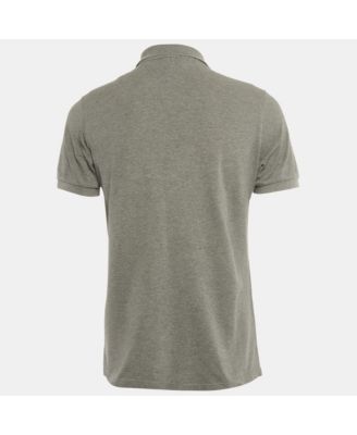 Men's Brit Grey Pique Cotton Polo T-Shirt