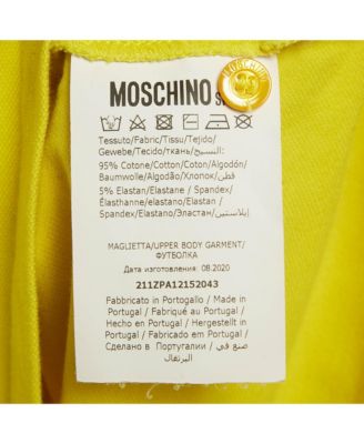 Men's Couture Yellow Cotton Pique Polo T-Shirt