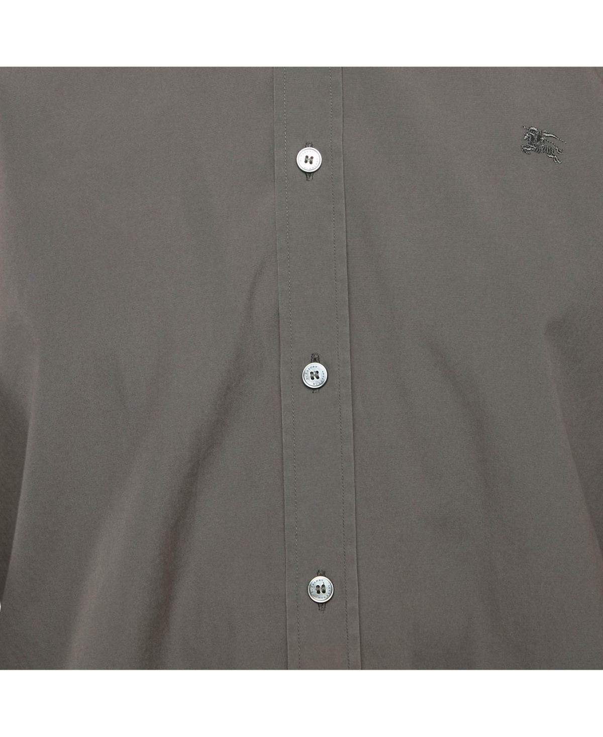 Pre-Owned Burberry Men's Grey Cotton Long Sleeve Shirt