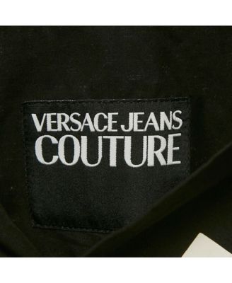 Men's Jeans Couture Black Printed Cotton Shirt