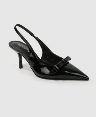 women's Danika Slingback Pumps with Bow Detail