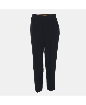 Women's Deep Navy Crepe Trousers