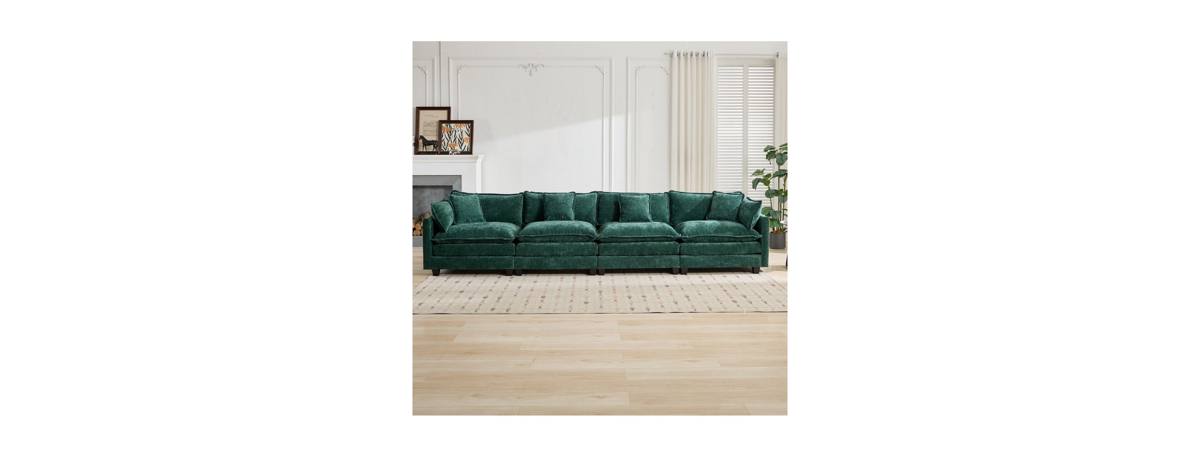 Streamdale Cloud Couch: Skin-friendly Chenille, Cloud-like Comfort, Modular Design