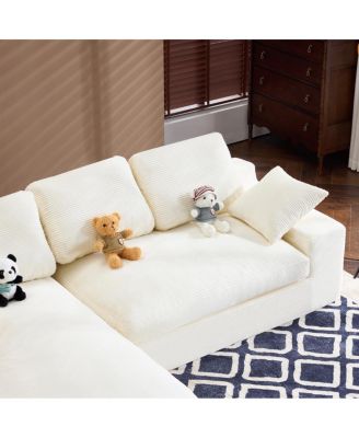 Corduroy Compressed Sofa: Soft, Skin-Friendly, Easy to Move