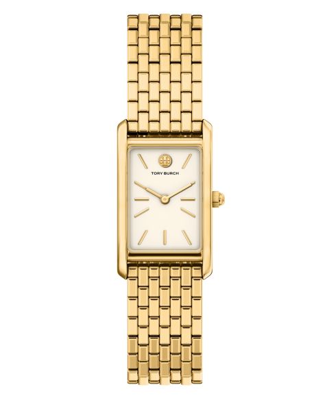 Женские часы Tory Burch The Eleanor Slim Quartz Two-Hand Gold Stainless Steel Watch, 22mm