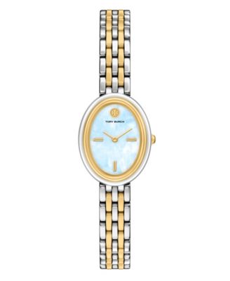 Women's The Oval Quartz Two-Hand Two-Tone Stainless Steel Watch, 22mm