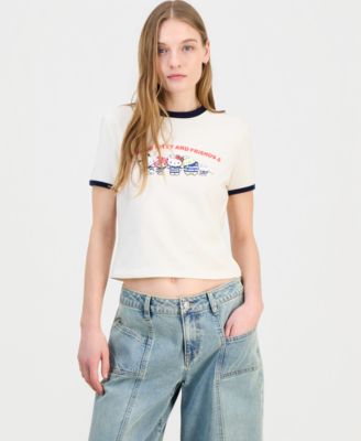 Juniors' Hello Kitty & Friends Ringer T-Shirt