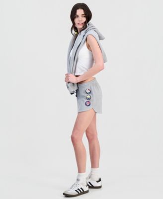Juniors' Hello Kitty Sailor Friends High-Rise Graphic Fleece Shorts 