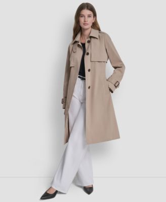 Women's Top Collar Utility Raincoat