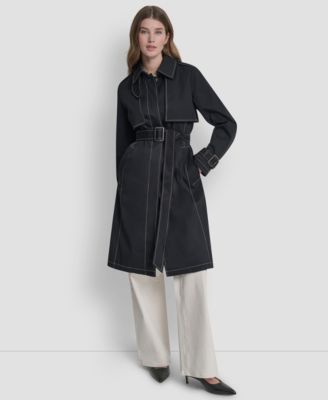 Women's Top Collar Utility Raincoat