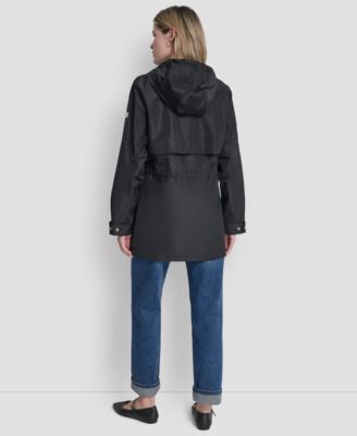 Women's Sporty Anorak Hooded Raincoat