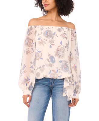 Women's Off-The-Shoulder Long-Sleeve Blouse