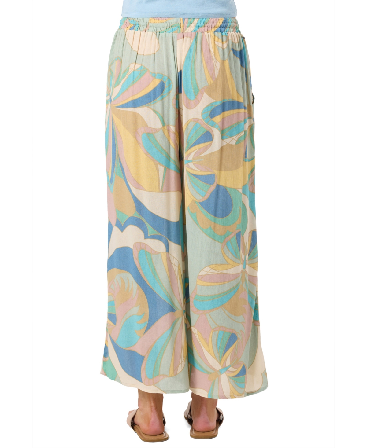 O'Neill Juniors' Rosalie Elastic Waistband Butterfly Printed Pants