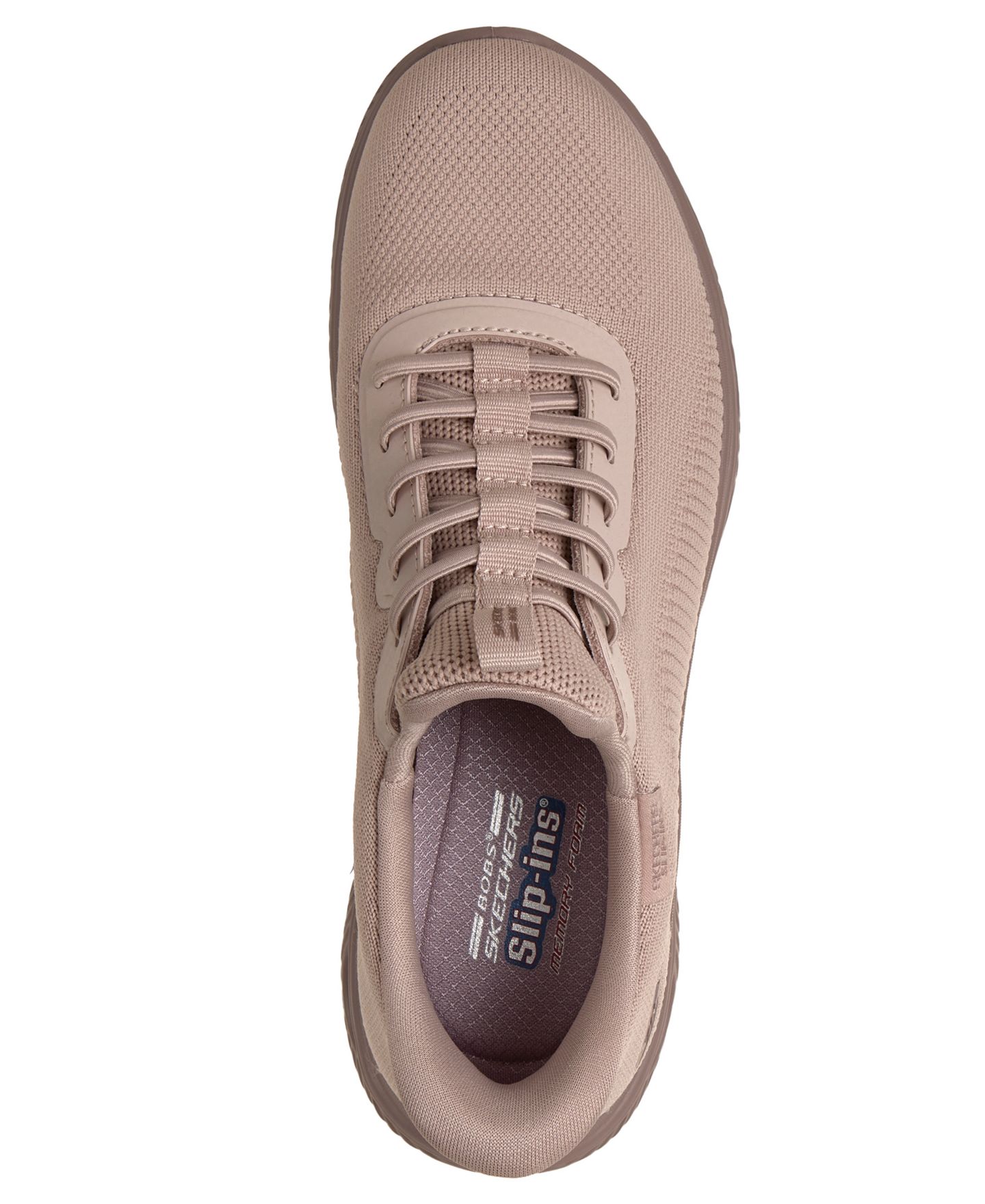 Женские кроссовки Skechers Slip-Ins: Bobs Sport Arcs Wave Walking, цвет: Пудровый — фото 4