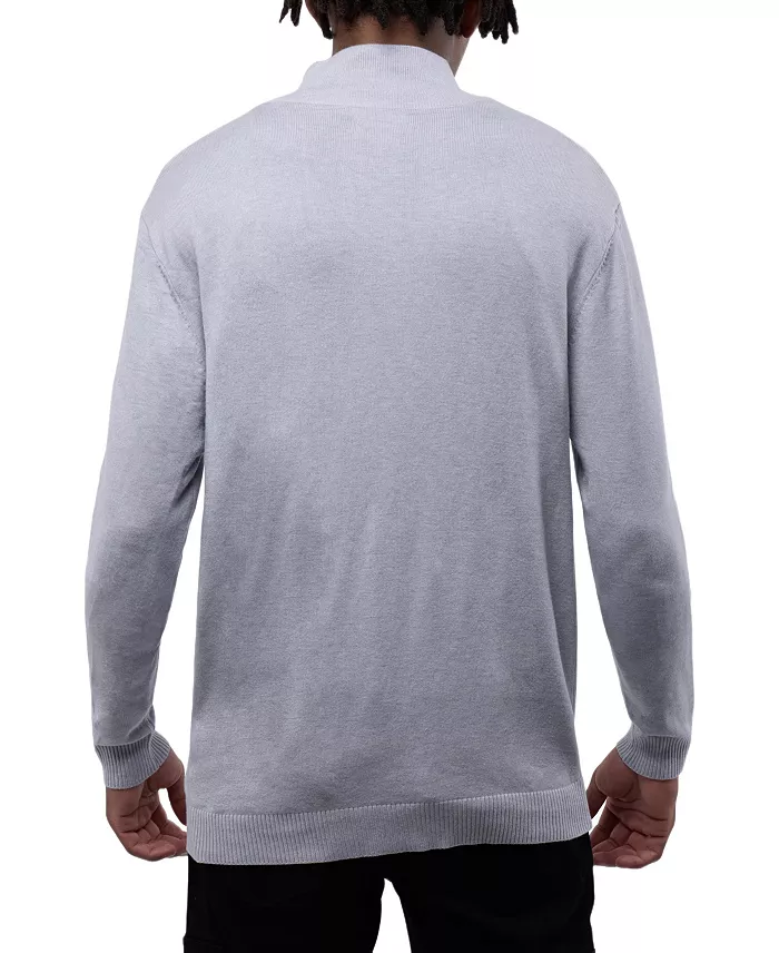 Men's SPRING + MERCER Full Zip Mock Neck Sweater - thumbnail 2