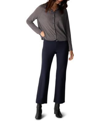 Women's Textured Knit Ankle Kick Pants