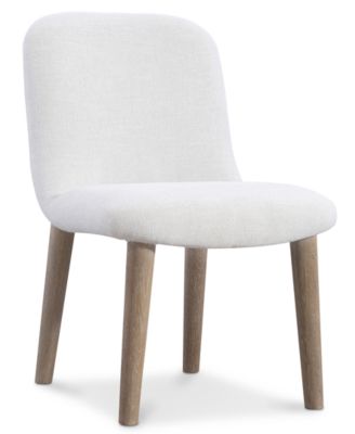 Loggia 7-Pc. Wood Round Table and Upholstered Side Chairs Dining Set