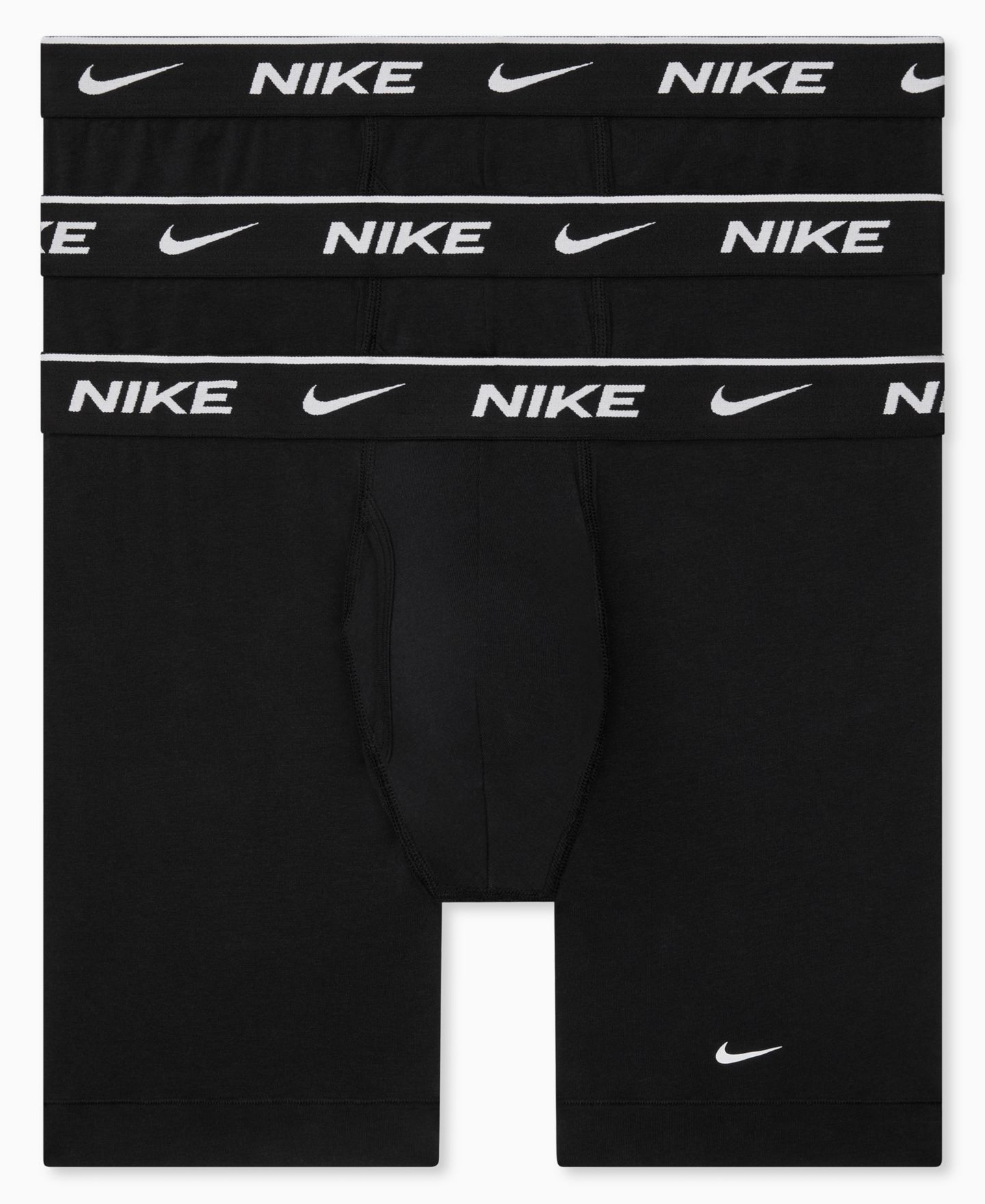 Трусы-боксеры Essential для мужчин, хлопок, стрейч, 3 шт. — Nike, цвет: Чёрный — фото 1