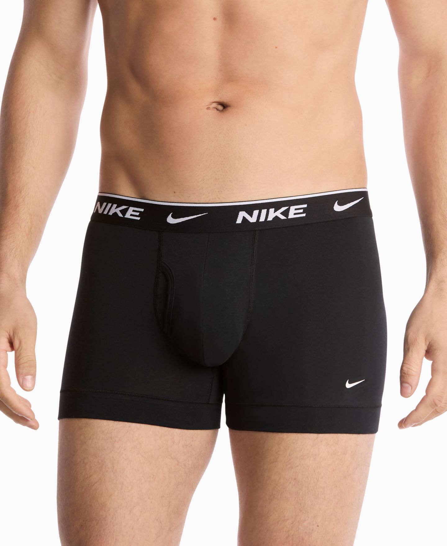 Бельё Essential для мужчин, хлопок, стрейч, 3 шт. — Nike, цвет: Чёрный — фото 2
