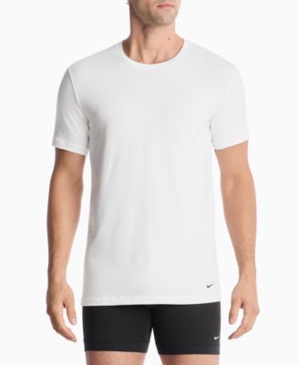 Men's Dri-FIT Essential Cotton Stretch Crewneck Undershirts, 2-Pack