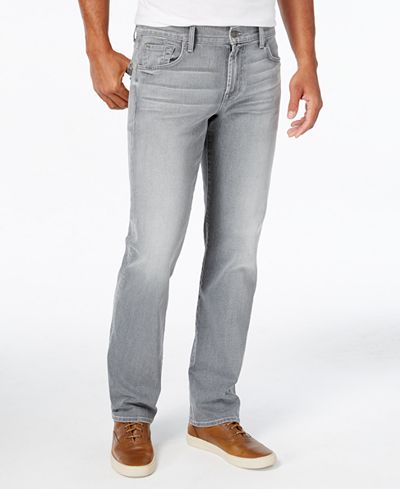 7 For All Mankind Men's Luxe Performance Dispatch Gray Jeans - Jeans ...
