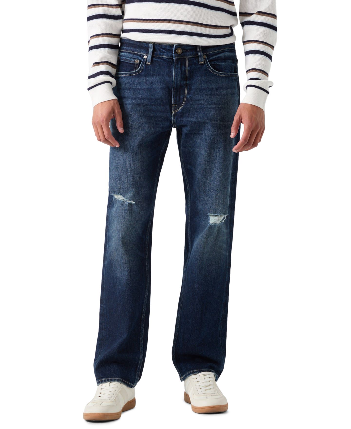 Мужские джинсы GUESS Mason Straight Leg Five-Pocket, цвет: Mariner — фото 1