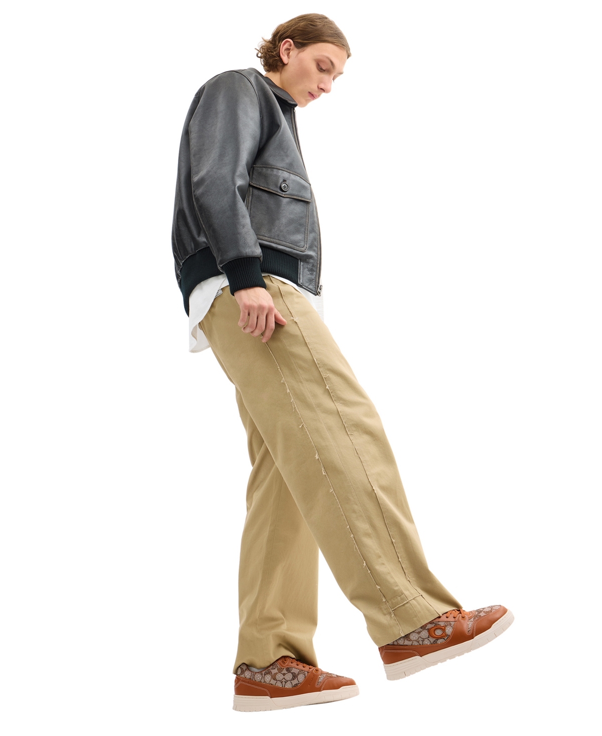 Coach Men's Soho Crystal Signature Jacquard Lace-Up Sneakers