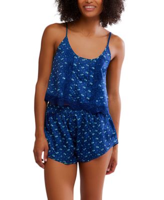 Women's Midnight Muse 2-Piece Scoop Neck Top and Shorts Set