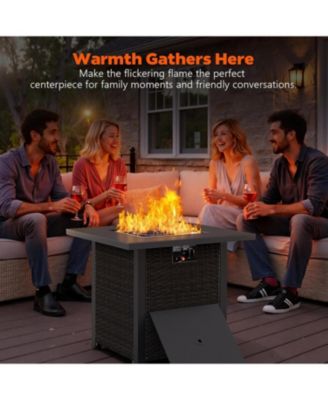 28 Inch Propane Fire Pit, 50, 000 BTU Steel Gas Fire Pits