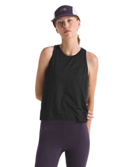 Женский топ The North Face Jaida Sleeveless, цвет: Чёрный тёмный меланжевый
