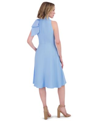 Women's Bow Halter Midi Dress