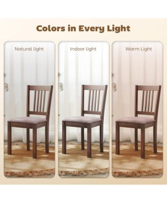 Dining Chairs Set of 2, Upholste Kitchen Chairs, Taupe