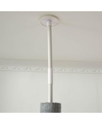 85.5" Gray 4-Tier Floor-to-Ceiling Kitty Activity Center